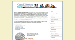 Desktop Screenshot of criticalthinkinginternational.org